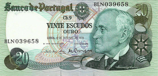 Portugal - 20$00 1978 (# 176b)