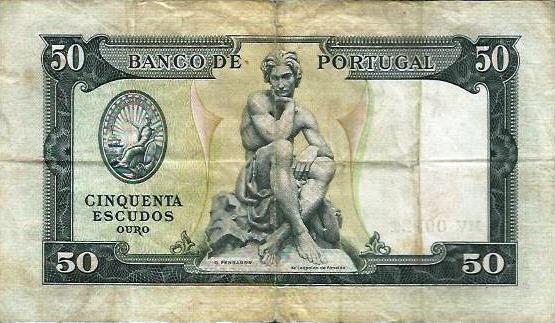 Portugal - 50$00 1953 (# 160)