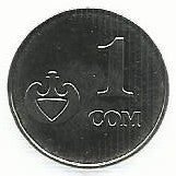 Quirguistão - 1 Com 2008 (Km# 14)