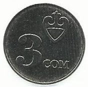 Quirguistão - 3 Com 2008 (Km# 15)