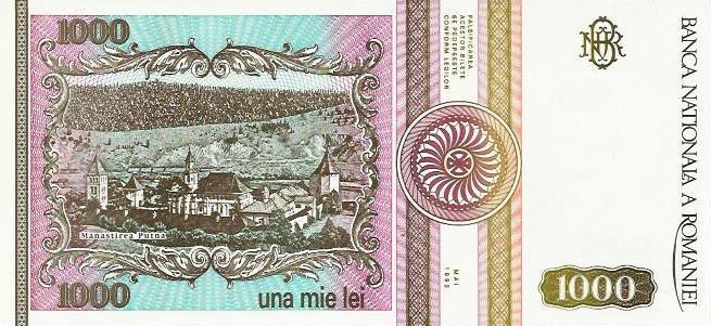 Roménia - 1000 Lei 1993 (# 102)