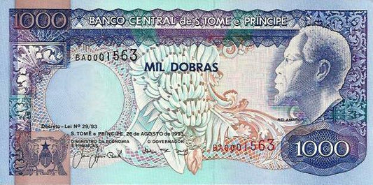 S.T. Principe - 1000 Dobras 1993 (# 64)