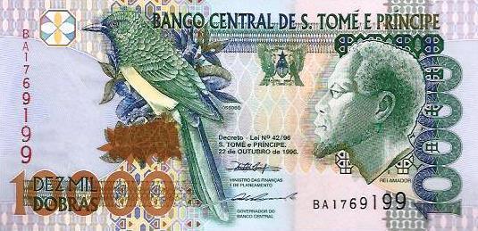 S.T. Principe - 10000 Dobras 1996 (# 66a)