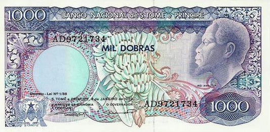 S.T. Principe - 1000 Dobras 1989 (# 62)
