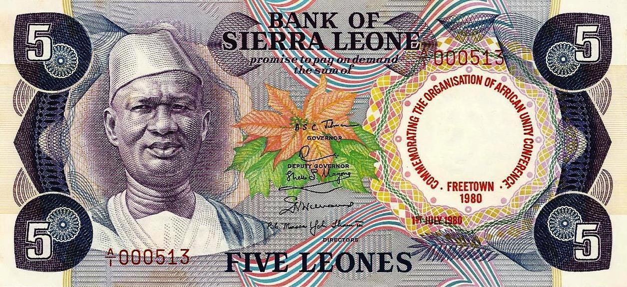 Serra Leoa - 5 Leones 1980 (# 12)