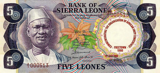 Serra Leoa - 5 Leones 1980 (# 12)