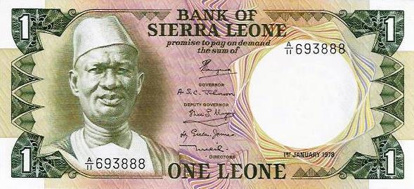 Serra Leoa - 1 Leone 1978 (# 5b)