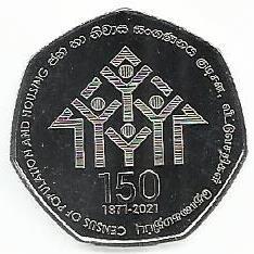 Sri Lanka - 20 Rupias 2021 (# ...) 150º Anivº Censos