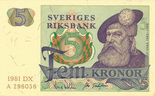 Suécia - 5 Kronor 1981 (# 51d)