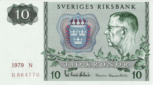 Suécia - 10 Kronor 1979 (# 52d)
