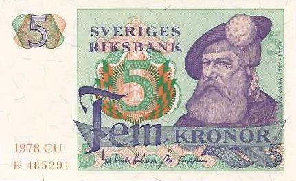 Suécia - 5 Kronor 1978 (# 51d)