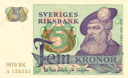Suécia - 5 Kronor 1979 (# 51d)