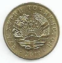 Tajiquistao - 20 Dirham 2019 (Km# ..)