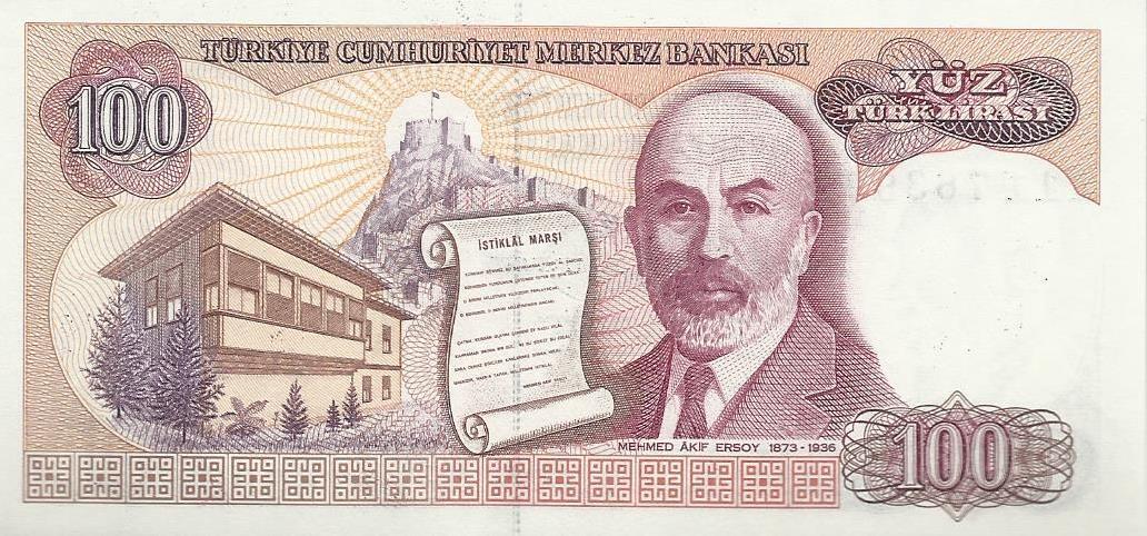 Turquia - 100 Liras 1970 (# 194b)