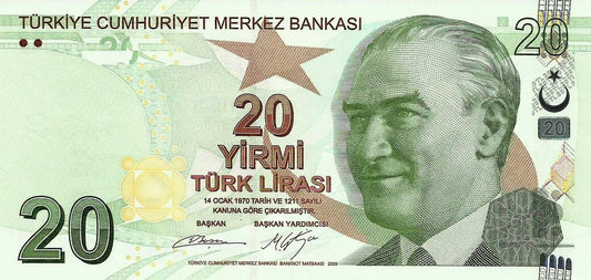Turquia - 20 Liras 2013 (# 224b)