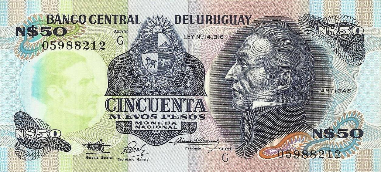 Uruguai - 50 Pesos 1989 (# 61a)