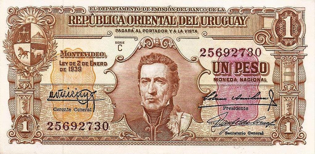 Uruguai - 1 Peso 1939 (# 35)
