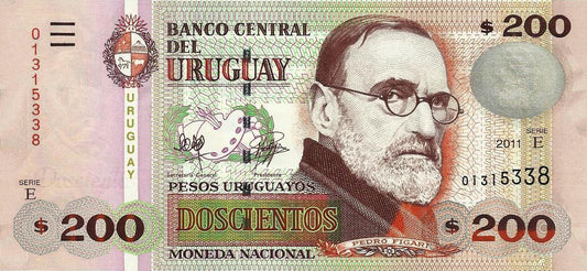 Uruguai - 200 Pesos 2011 8# 89c)