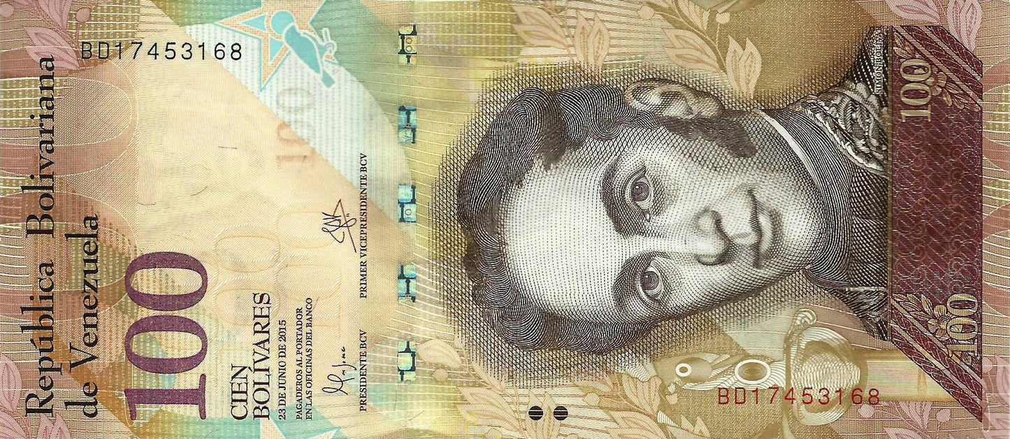 Venezuela - 100 Bolivares 2015 (# 93h)