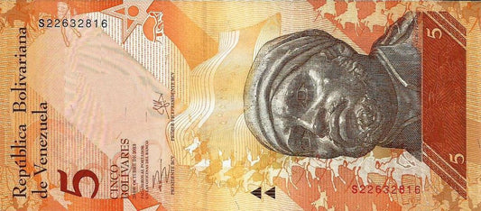 Venezuela - 5 Bolivares 2013 (# 88e)