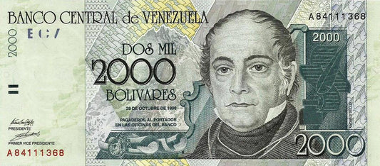 Venezuela - 2000 Bolivares 1998 (# 80)