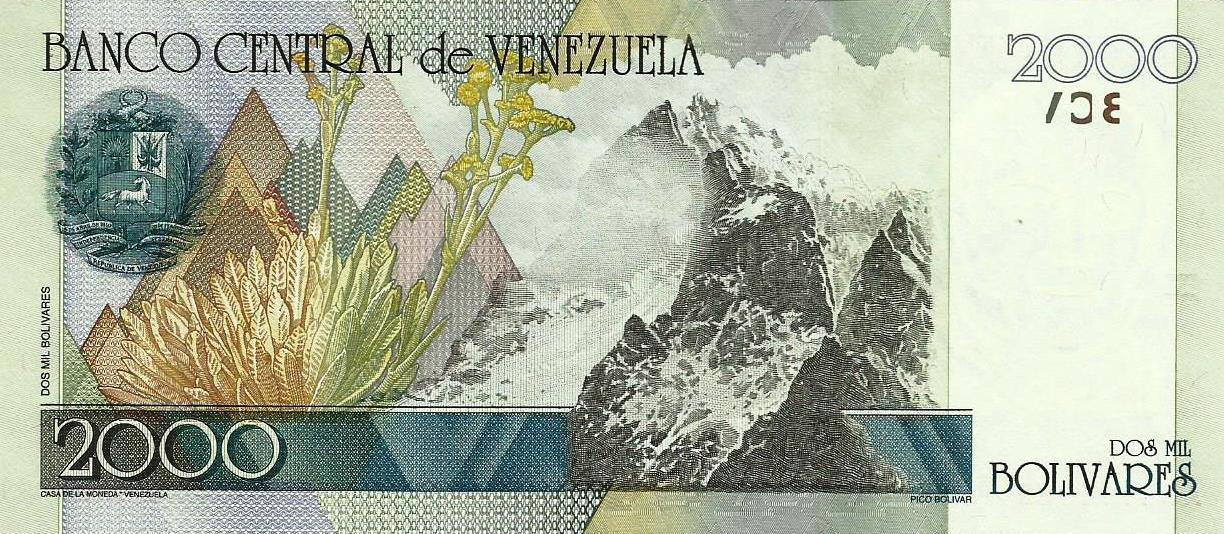 Venezuela - 2000 Bolivares 1998 (# 80)