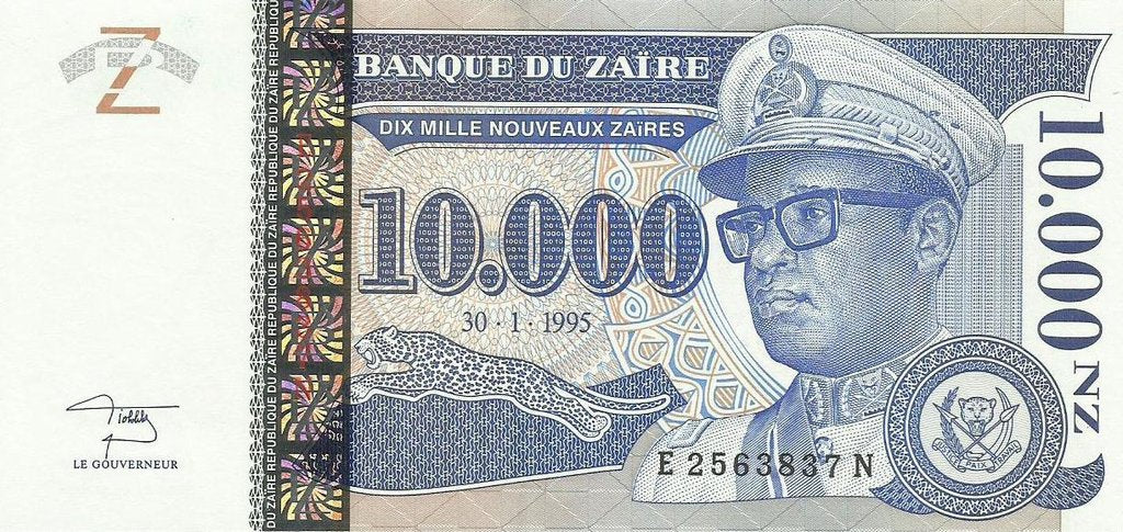 Zaire - 10000 Novos Zaires 1995 (# 70a)