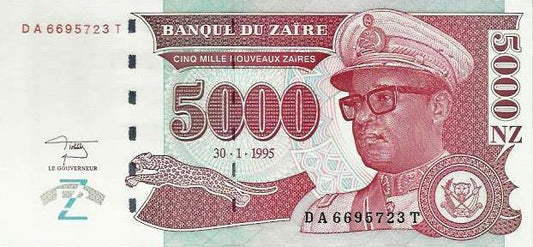 Zaire - 5000 Novos Zaires 1995 (# 69)