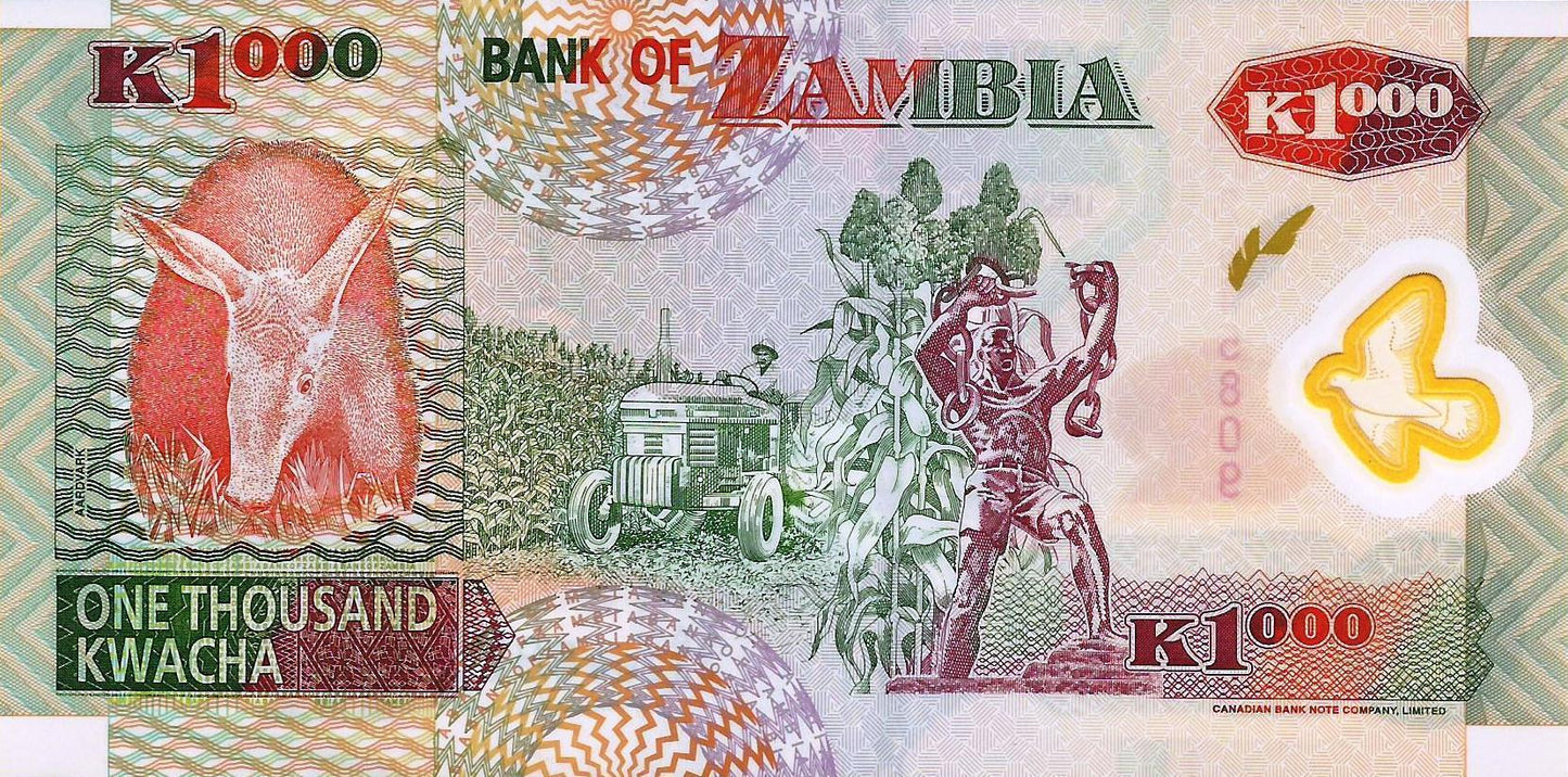 Zâmbia - 1000 Kwacha 2003 (# 44b)