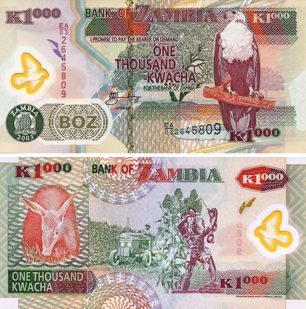 Zâmbia - 1000 Kwacha 2003 (# 44b)