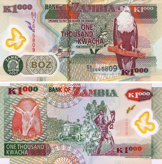 Zâmbia - 1000 Kwacha 2003 (# 44b)