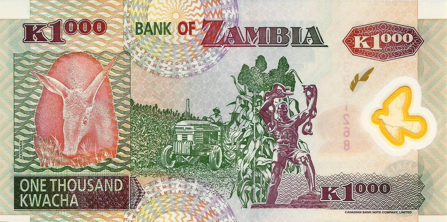 Zâmbia - 1000 Kwacha 2006 (# 44e)
