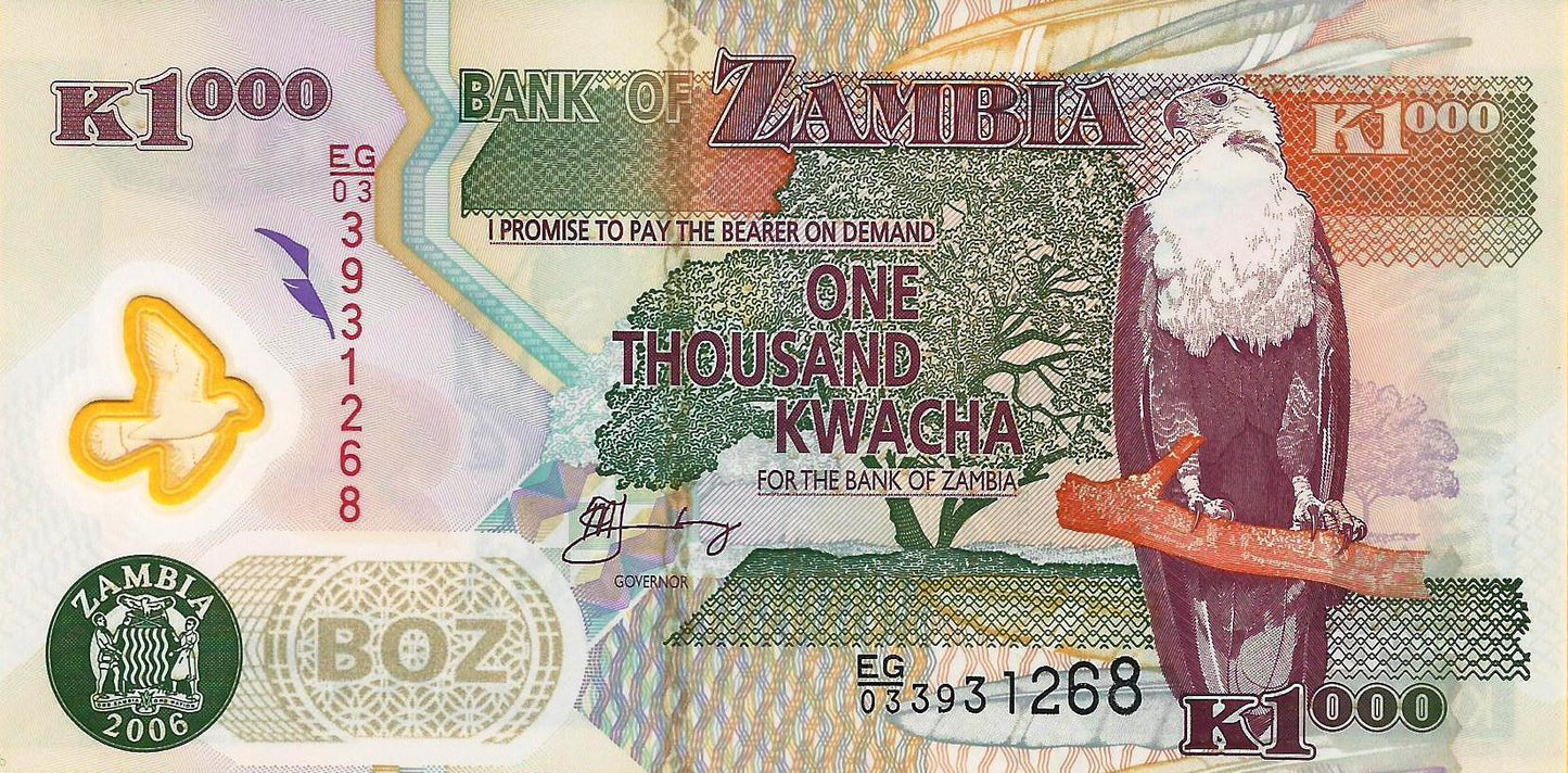 Zâmbia - 1000 Kwacha 2006 (# 44e)