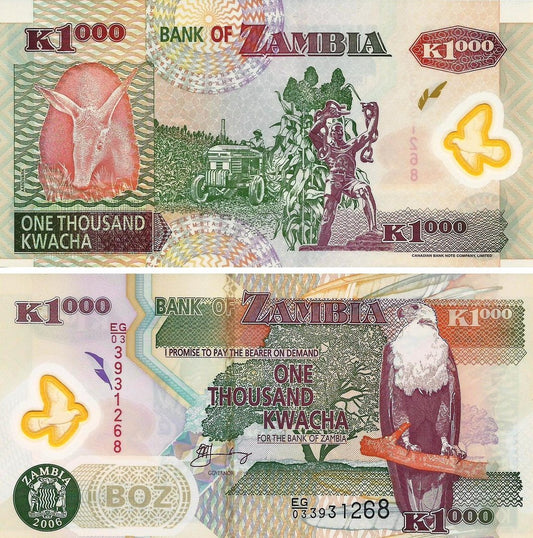 Zâmbia - 1000 Kwacha 2006 (# 44e)