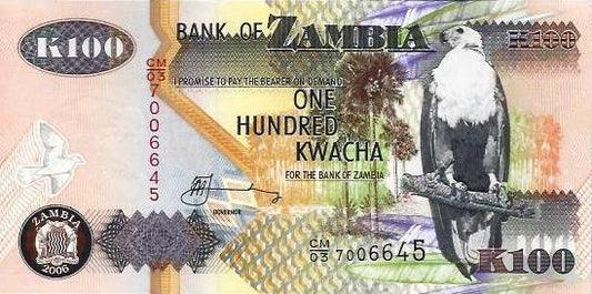 Zambia - 100 Kwacha 2006 (# 38f)