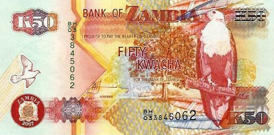 Zambia - 50 Kwacha 2007 (# 37f)