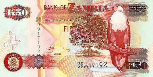 Zambia - 50 Kwacha 2009 (# 37f)