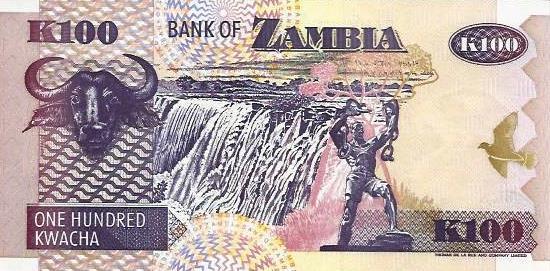 Zambia - 100 Kwacha 1992 (# 38b)