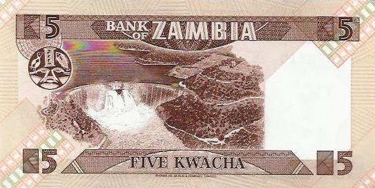 Zambia - 5 Kwacha 1980 (# 25d)