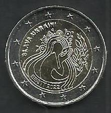 Estonia - 2 Euro 2022 (Km# ..) Ucrania