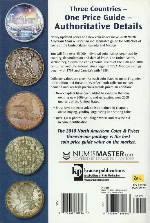 Preçario - Usa / Canadá / México  2010