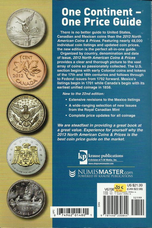 Preçario - Usa / Canadá / México  2013