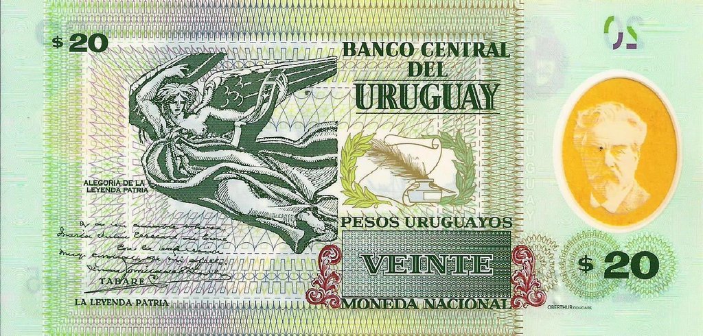 Uruguai - 20 Pesos 2020 (# 101a)