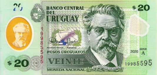 Uruguai - 20 Pesos 2020 (# 101a)